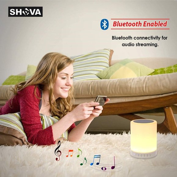 Night Light Bluetooth Speaker Portable Wireless Bluetooth Speakers Touch Control - Picture 5 of 8